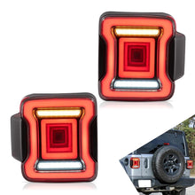 Laden Sie das Bild in den Galerie-Viewer, VLAND Car Accessories LED Tail Lights Assembly For Jeep Wrangler JL JLU 2018 2019 2020 Tail Lamp With Turn Signal Reverse Light