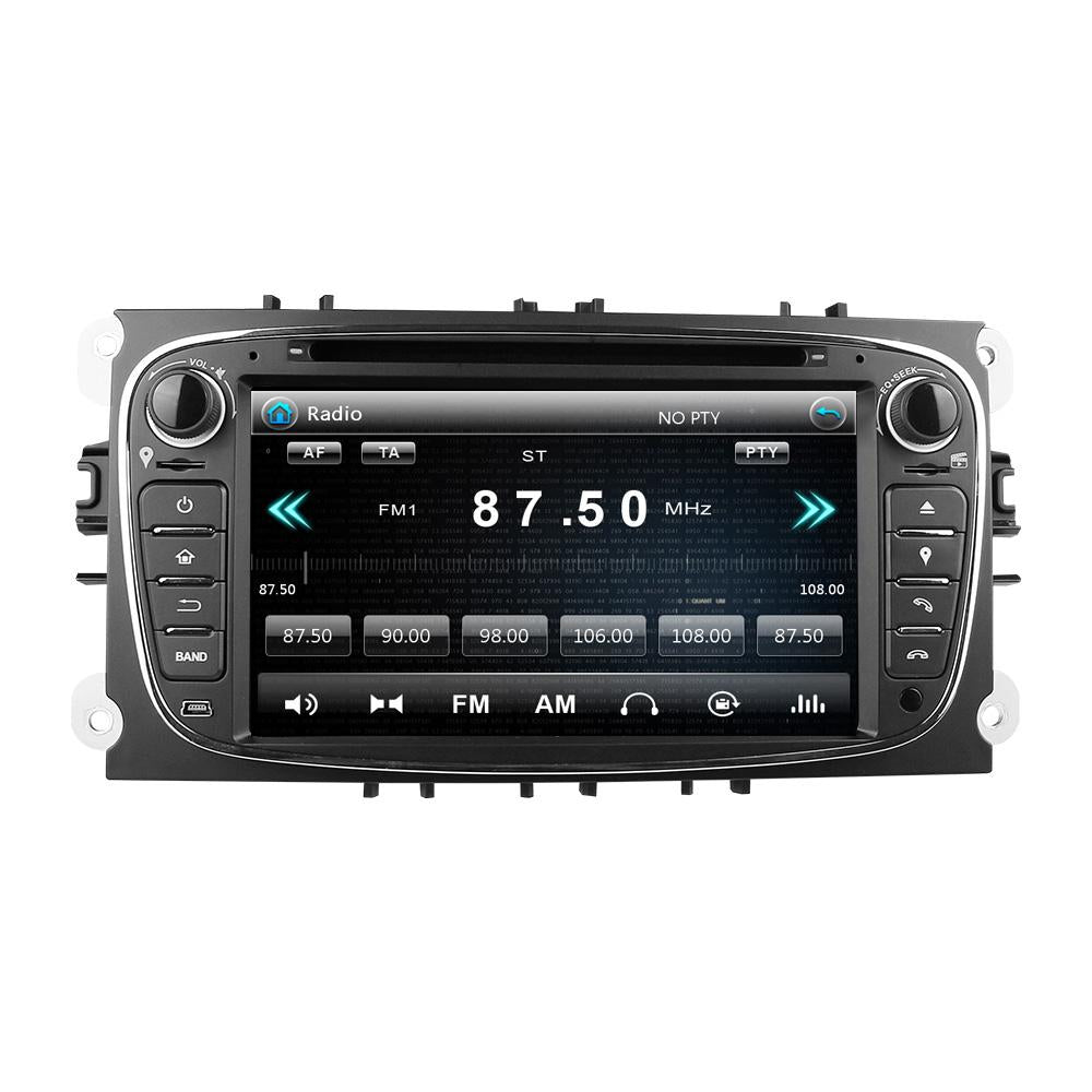 Eunavi Double 2 Din 7'' Car DVD Radio Player For FORD/Mondeo/S-MAX/C-MAX/Galaxy/FOCUS 2 with GPS Navigation 1080P Free Map BT