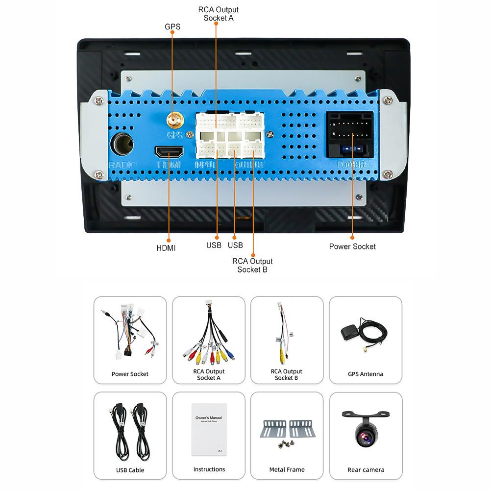 Eunavi Android system car multimedia radio player for Toyota Corolla E140/150 2007-2011 autoradio stereo gps PX6 4G 64GB NO 2DIN