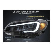 Laden Sie das Bild in den Galerie-Viewer, VLAND manufacturer For WRX 2015-UP with Squential Indicator in reflective net beam design Plug And Play