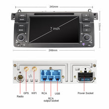 Załaduj zdjęcie do przeglądarki galerii, Eunavi 1 din Android 10.0 samochodowy odtwarzacz dvd dla BMW E46 M3 Rover 3 seria 7 cal radio stereo gps jednostka główna nawigacji wifi dsp usb