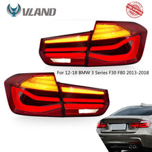 Cargar imagen en el visor de la galería, FAST Delivery VLAND Tail Lights Assembly For 12-18 BMW 3 Series F30 F80 2013-2018 LED Tail Lamp With Turn Signal Reverse Lights