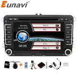 Eunavi 2 din 7 Zoll Auto DVD-Player Radio Stereo GPS für VW GOLF POLO JETTA TOURAN MK5 MK6 PASSAT B6 Bluetooth SWC Touchscreen