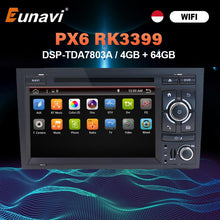 Charger l&#39;image dans la galerie, Eunavi 2 Din Car radio multimedia Player Automotivo For Audi A4 S4 2002-2008 2din stereo dvd cd gps navigation 4G 64GB Headunit