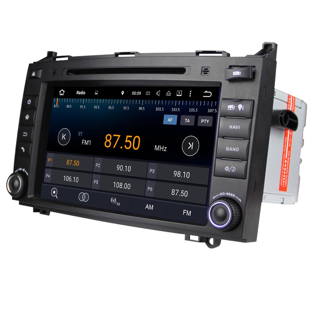 Eunavi 2 Din Android 9 Car multimedia DVD Radio GPS For Mercedes/Benz C Class W203 2004-2007 C200 C230 C240 C320 C350 CLK W209