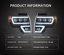 Załaduj zdjęcie do przeglądarki galerii, Zespół lampy samochodowej Vland dla Ford F-150 2009-2014 reflektory z animacją uruchamiania DRL Raptor lampa przednia pełna projektor led