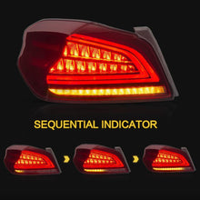 Załaduj zdjęcie do przeglądarki galerii, VLAND Tail Lights Assembly For 2015-2019 Subaru WRX / WRX STI Tail Lamp With Sequential Turn Signal