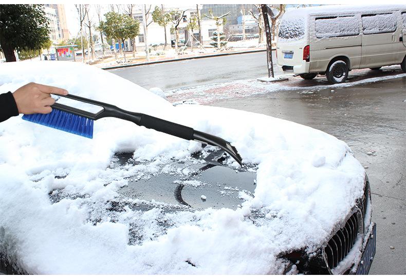 Long-handled snow brush with EVA cotton handle Winter snow shovel ice shovel Multifunctional deicing snow shovel Car supplies X66