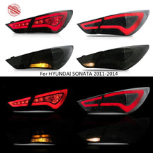 Załaduj zdjęcie do przeglądarki galerii, VLAND Car Accessories LED Tail Lights Assembly For HYUNDAI SONATA 2011-2014 Tail Lamp With LED Turn Signal Reverse DRL Lights