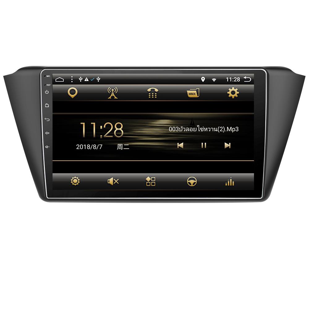 Eunavi 2 din Android 10 Car Radio Headunit GPS Navigation for Skoda Fabia 2015 RDS Multimedia stereo player autoradio pc usb