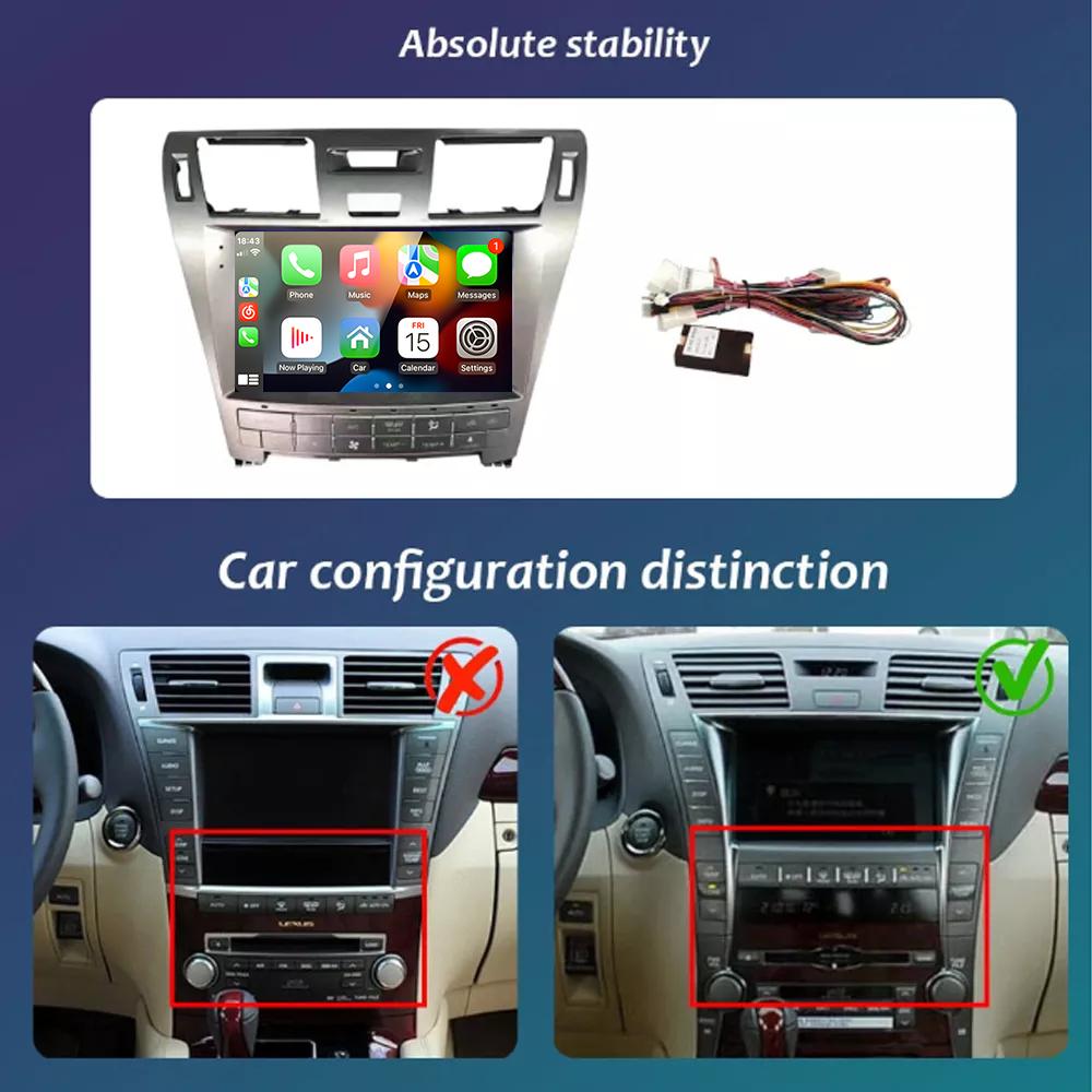 Eunavi 4G 2DIN Android Auto Radio GPS For Lexus LS460 2006-2011 Car Multimedia Video Player Carplay 2 Din