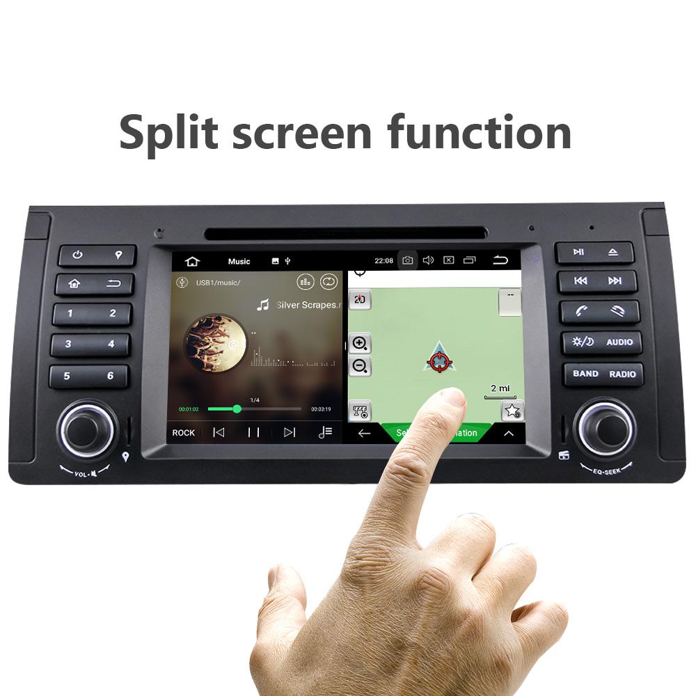 Eunavi 1 din Android 9.0 Car dvd Multimedia Player For BMW E53 E39 X5 Auto radio stereo GPS DSP touch screen headunit 4GB 64GB