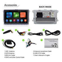 Charger l&#39;image dans la galerie, Eunavi 2 Din Android Car Radio GPS Multimedia for VW Passat B6 Polo GOLF 5 Touran Jetta Tiguan Magotan Seat Auto Audio 8CorRE 4G