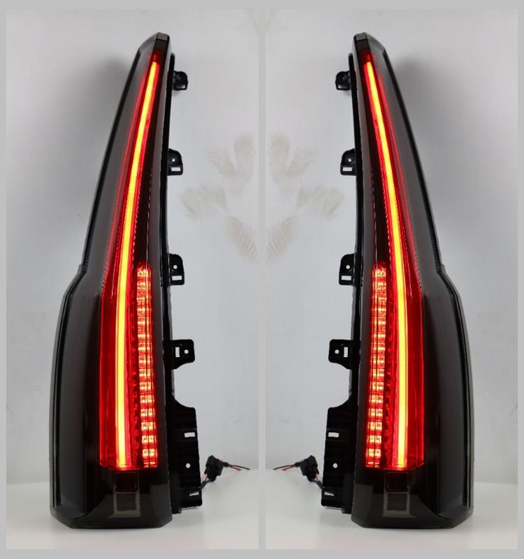 VLAND Tail Lamps Fit For Tahoe/Suburban 2015-2016 Full LED Taillights With DRL+Brake+Reverse Light+Red Turn Signal