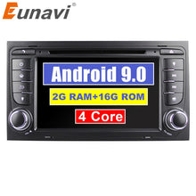 Załaduj zdjęcie do przeglądarki galerii, Eunavi 2 Din Android 9.0 Car DVD Radio GPS Navigation for Audi A4 S4 RS4 8E 8F B7 B9 Seat Exeo Auto pc multimedia stereo player