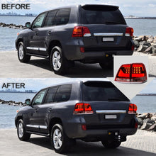 Load image into Gallery viewer, VLAND Tail Lights Assembly For Toyota Land Cruiser 2008-2015 Taillights Tail Lamp With Turn Signal Reverse Lights DRL Light