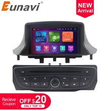 Załaduj zdjęcie do przeglądarki galerii, Eunavi 1 Din Android 9 Radio samochodowe Stereo Multimedia dla Renault Megane 3 Fluence 2009-2015 GPS TDA7851 4G 64GB odtwarzacze MP3 RDS BT