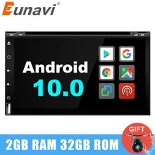 Cargar imagen en el visor de la galería, Eunavi 2 din android 10.0 universal car dvd radio stereo multimedia player 2din GPS Navi headunit touch Screen wifi in dash