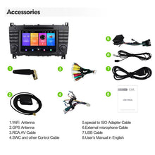 Cargar imagen en el visor de la galería, Eunavi DSP 2 DIN Android 10 Car DVD Radio Player GPS For Mercedes Benz W203 W209 W219 W169 A160 C180 C200 C230 C240 CLK200 CLK22