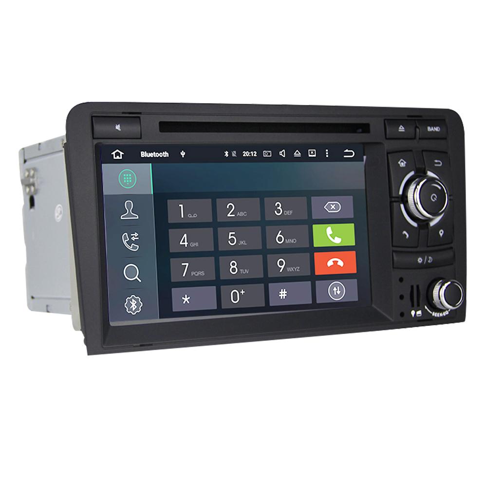 Eunavi 2 din Android 9 Auto Multimedia DVD-Player Autoradio Stereo Für Audi A3 S3 Autoradio Stereo 4G 64GB 1024 * 600 Head Unit DSP