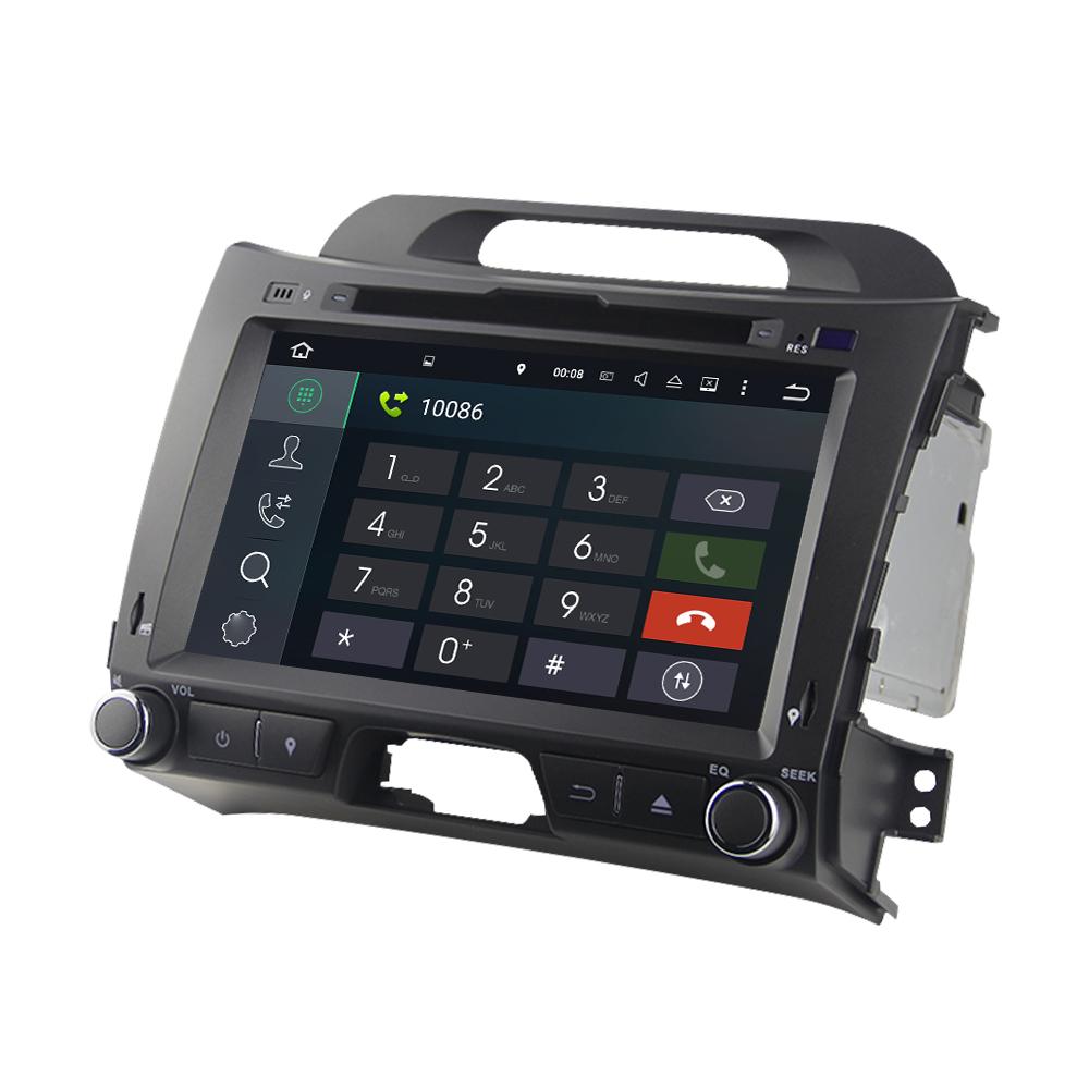 Eunavi 2 din Android 9.0 car dvd Multimedia player for KIA sportage 2011 2012 2013 2014 2015 2din radio gps navigation headunit