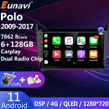 Załaduj zdjęcie do przeglądarki galerii, Eunavi 4G 2 Din Android 11 Car Radio Stereo Audio Multimedia Video Player For VW Polo Sedan 2009 - 2017 GPS Navi DVD 2Din QLED