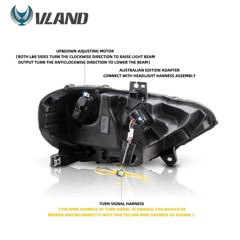 Vland Car Lights Assembly For Ford Mustang 2018 2019 2020 Headlights Original Replacement LED Lens With Sequential Turn Signal