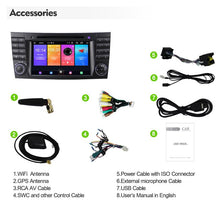 Charger l&#39;image dans la galerie, Eunavi DSP 2 DIN Android 10 Car DVD GPS Radio Auto For Mercedes Benz E-class W211 E200 E220 E300 E350 E240 E280 CLS CLASS W219