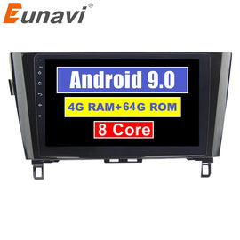 Eunavi 2 Din Android 9.0 Car Radio multimedia for Nissan X-Trail Qashqail 2014-2017 headunit Stereo GPS Navigation TDA7851 8core