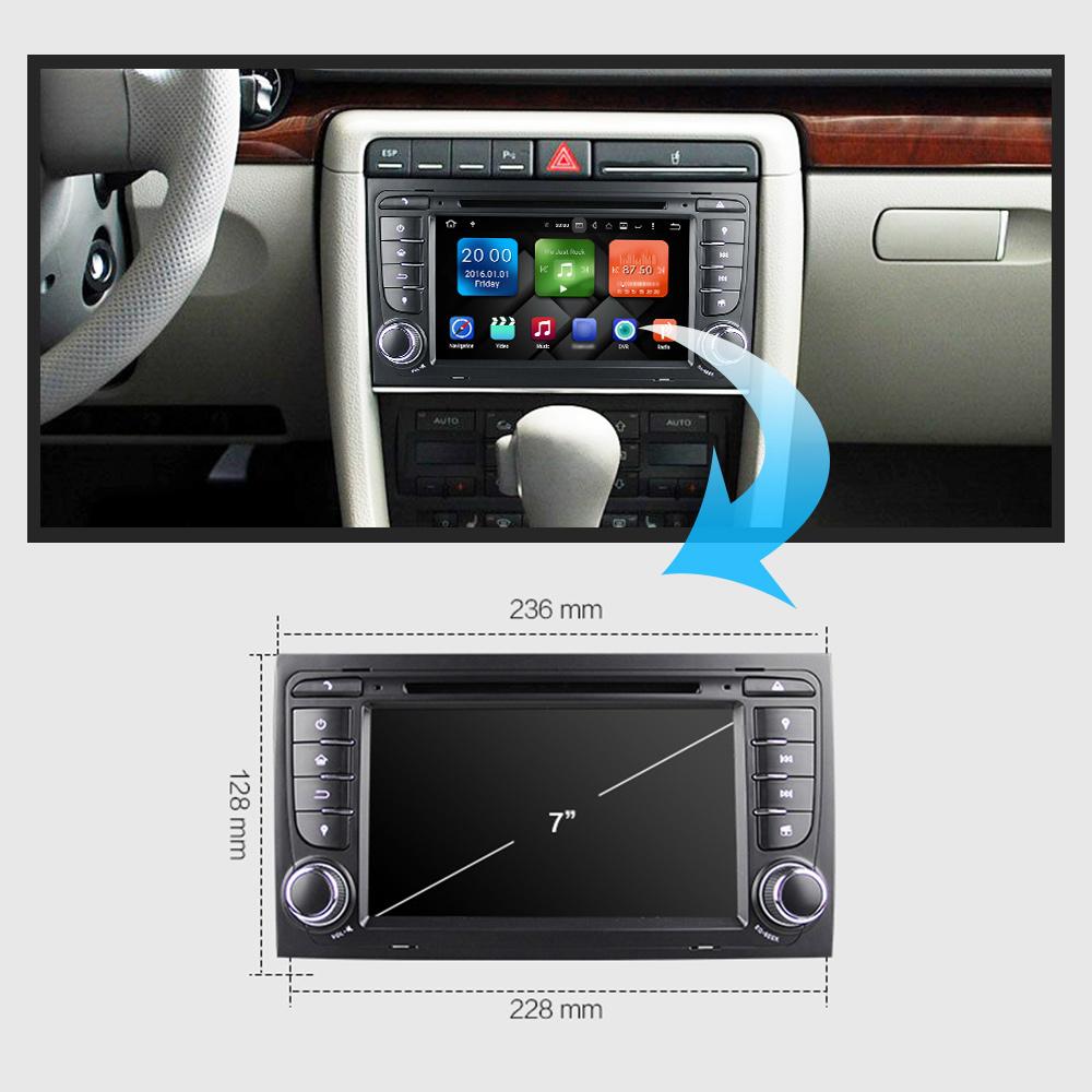 Eunavi 2 Din Android 9.0 Car DVD Radio GPS Navigation for Audi A4 S4 RS4 8E 8F B7 B9 Seat Exeo Auto pc multimedia stereo player