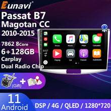 Załaduj zdjęcie do przeglądarki galerii, Eunavi Android 11 Auto Carplay 2 Din Head unit Car Radio For VW Passat B7 2010-2015 MAGOTAN CC Multimedia Video Player DVD GPS