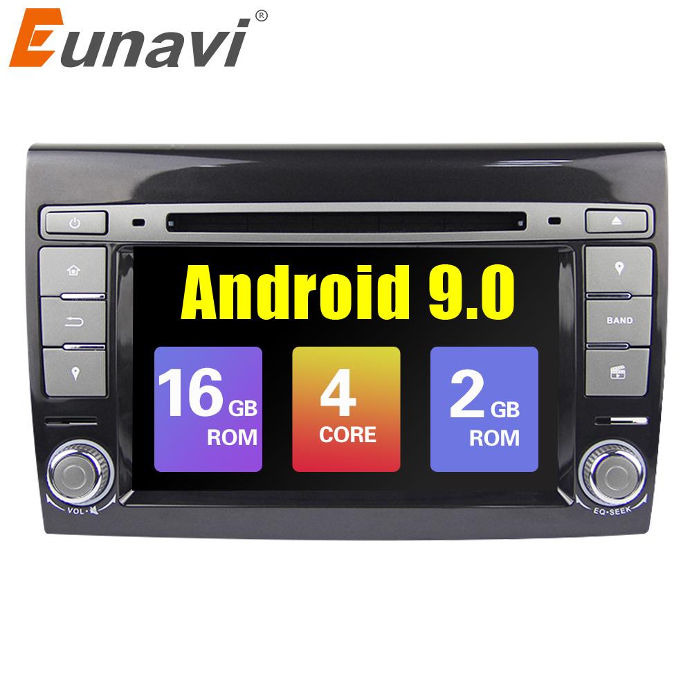 Eunavi 2 Din Android 9 Auto-Multimedia-Player Für Fiat / Bravo 2007 2008 2009 2010 2011 2012 Kfz-DVD GPS-Radio 2 GB RAM WIFI