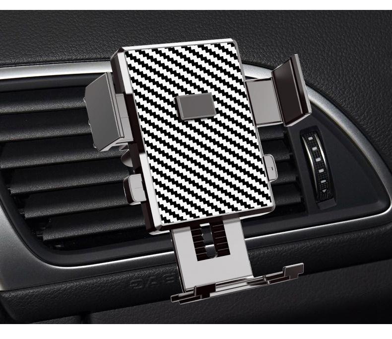 Car phone holder, air outlet, car buckle type mobile phone driving support frame, creative horizontal screen car navigation frame
