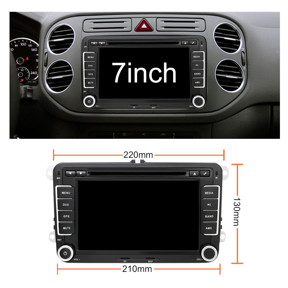 Ue, że vi 2 din Android samochodowy odtwarzacz dvd radio odtwarzacz multimedialny GPS dla VW golf 5 6 polo bora jet He Passat B6 nr 7 Tiguan subwoofer radio samochodowe