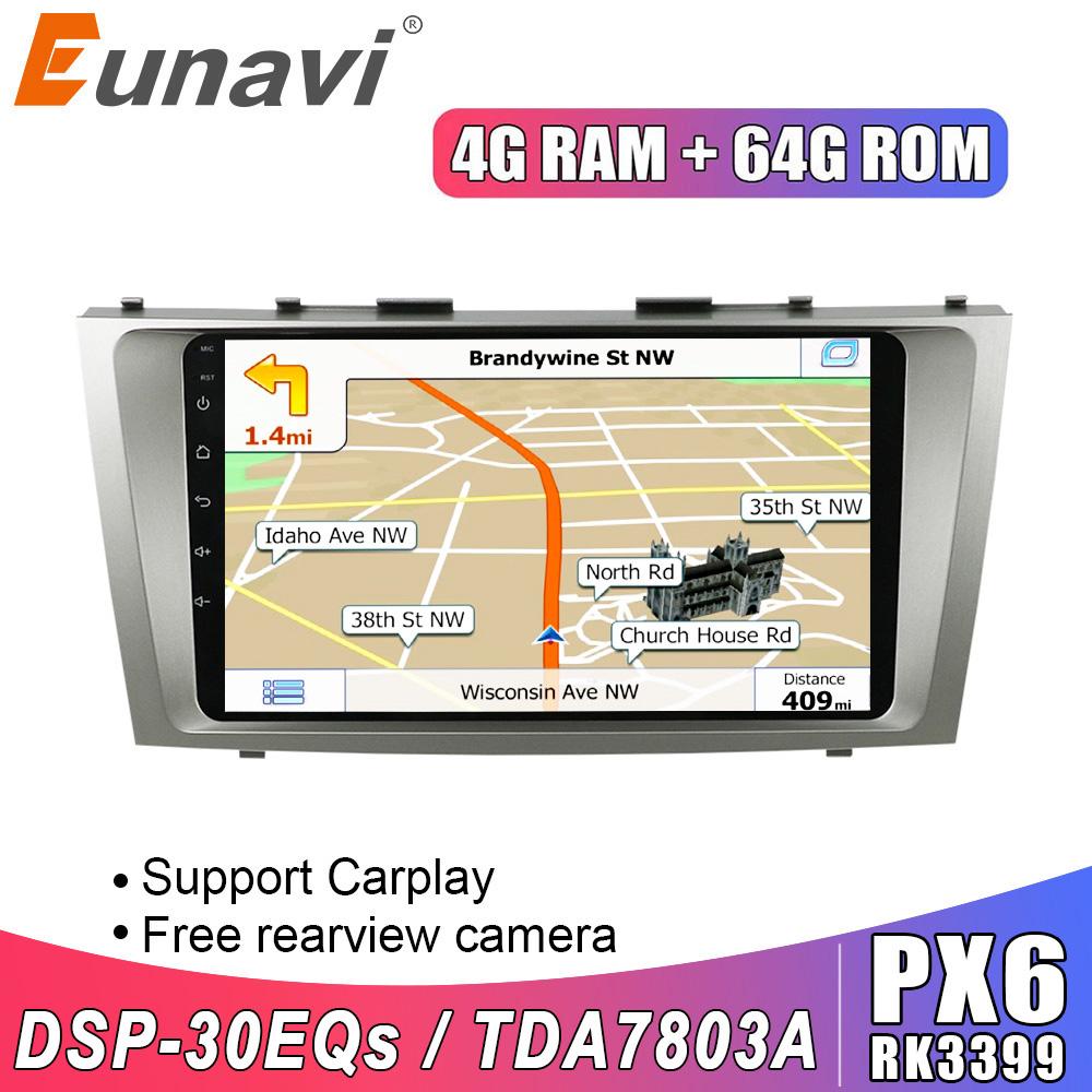 Eunavi 2 din Android 10 Car Radio Stereo Multimedia for toyota camry 2007 2008 2009 2010 2011 2din GPS navigation Headunit