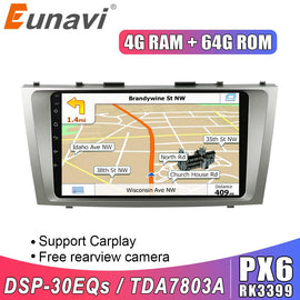 Eunavi 2 din Android 10 Car Radio Stereo Multimedia for toyota camry 2007 2008 2009 2010 2011 2din GPS navigation Headunit
