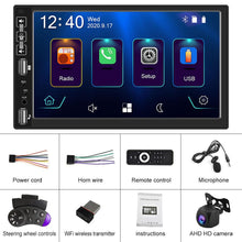 Laden Sie das Bild in den Galerie-Viewer, Eunavi 2 din Car Radio  FM Car Multimedia Player 2 DIN autoradio For NISSAN Universal 2 din Auto Stereo with Carplay AA