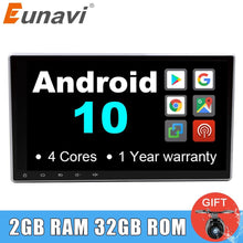 Laden Sie das Bild in den Galerie-Viewer, Eunavi 10.1 inch 2 Din Universal Android 10 Car Radio PC GPS Navigation 2din Stereo Bluetooth USB Headunit 1024*600 IPS NO DVD