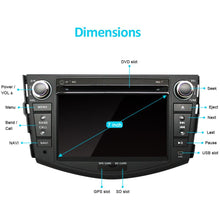 Charger l&#39;image dans la galerie, Eunavi 2 Din Car DVD Player For TOYOTA RAV4 2006 2007 2008 2009 2010 2011 Radio GPS Navigation BT FM/AM RDS headunit pc stereo