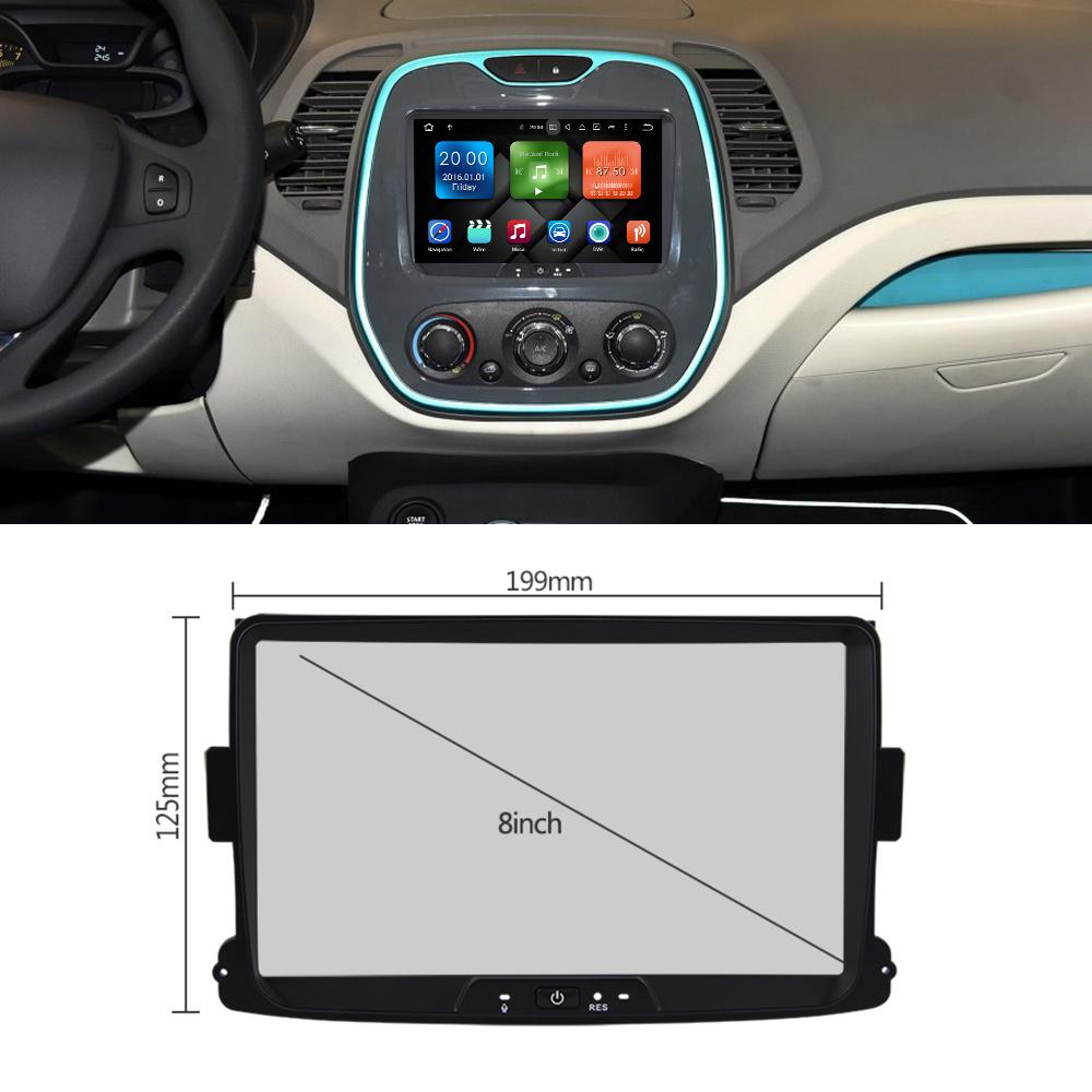 Eunavi 1 Din 8'' Android 9.0 Car GPS Navi Radio Stereo For Dacia/Sandero/Duster/Renault/Captur/Lada/Xray 2 Logan 4G RAM WIFI USB