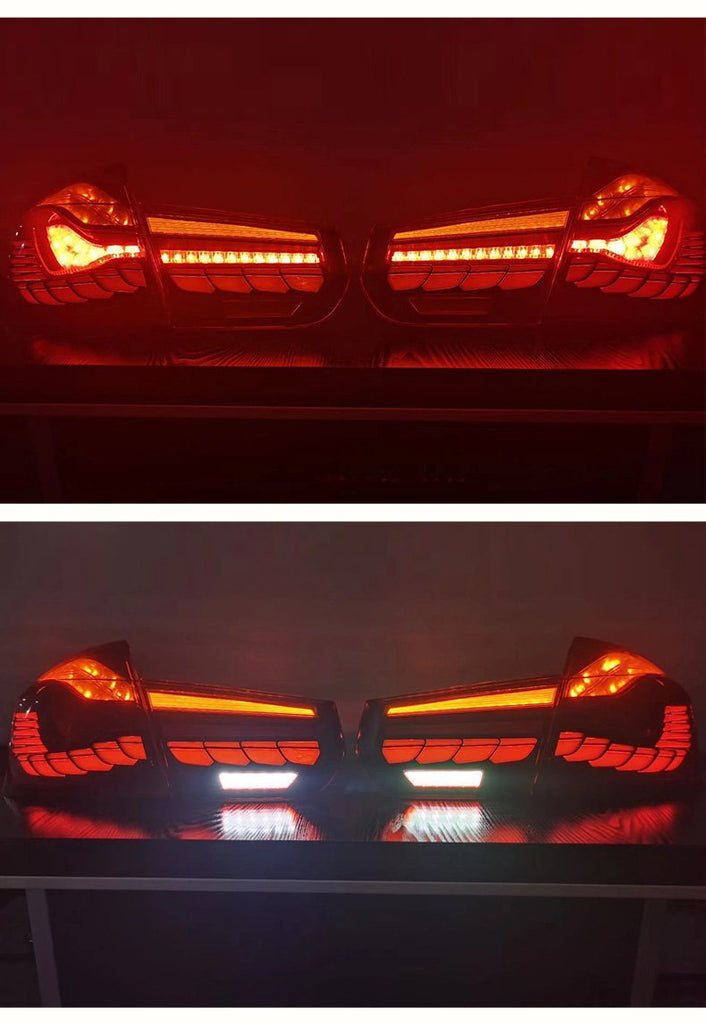 Nadaje się do BMW 3 Series Zmodyfikowany M4 Dragon Scale tylny zespół światła LED biegnąca woda Turn Signal Tail Light13-19