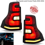 VLAND Tail Lights Assembly For Toyota Land Cruiser Prado 2010-2016 Taillight Tail Lamp Turn Signal Reverse Lights LED DRL Light