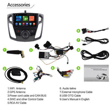 Cargar imagen en el visor de la galería, Eunavi 2 din Android 9 Car Radio Multimedia Player For Ford focus 2012-2015 2din GPS auto stereo tda7851 touch screen 4G 64GB