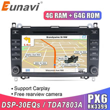 Załaduj zdjęcie do przeglądarki galerii, Eunavi 2 din Android 10 Car DVD radio gps for Mercedes Benz B200 A B Class W169 W245 Viano Vito W639 Sprinter W906 TDA7851