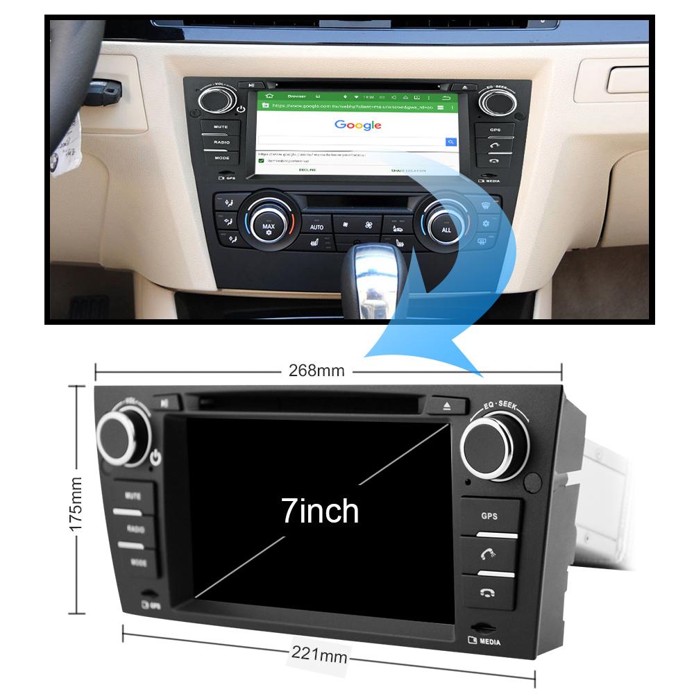 Eunavi 1 Din Android 10 Car Multimedia player DVD GPS For 3 Series BMW E90 E91 E92 E93 318 320 325 Auto Radio Audio DSP 4G WIFI