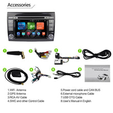 Charger l&#39;image dans la galerie, Eunavi 2 Din Android 9.0 Car DVD 7 inch Quad core Autoradio GPS Navigation For Fiat Bravo 2007 2008 2009 Car Radio Stereo WIFI