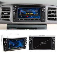 Load image into Gallery viewer, Eunavi 2din car dvd radio player for Toyota Hilux VIOS Old Camry Prado RAV4 Prado 2003-2008 gps navigation stereo touch screen