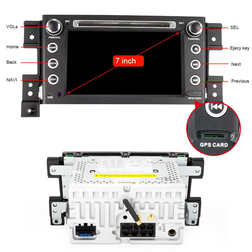 Eunavi 2din Android 10 car dvd radio gps navigation for Suzuki Grand Vitara 2005-2012 2din multimedia player headunit stereo bt