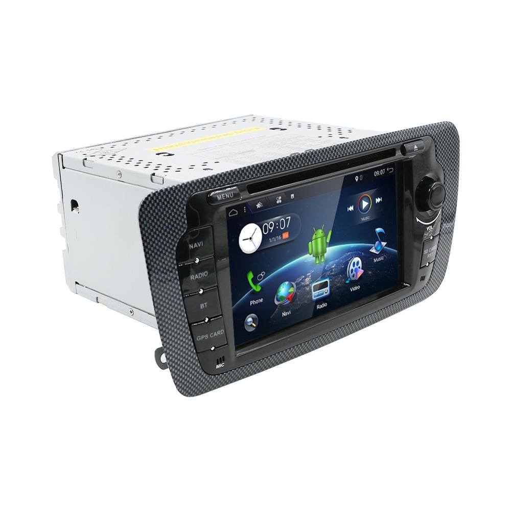 Eunavi 2 Din Android Car Radio Audio DVD For Seat Ibiza 6j 2009 2010 2011 2012 2013 Multimedia Player 2Din Screen GPS Navigation