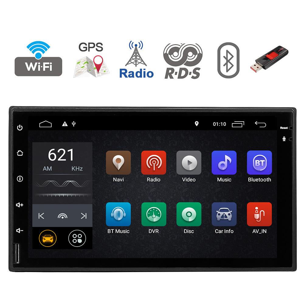 Eunavi 2 din 7'' Android 10 Universal Car Radio Multimedia player Double 2Din autoradio stereo GPS Navigation 4G WIFI NO DVD CD